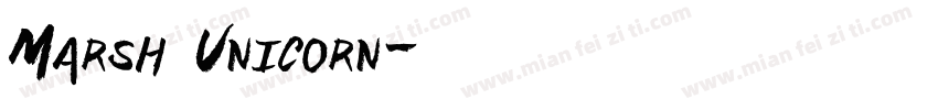 Marsh Unicorn字体转换